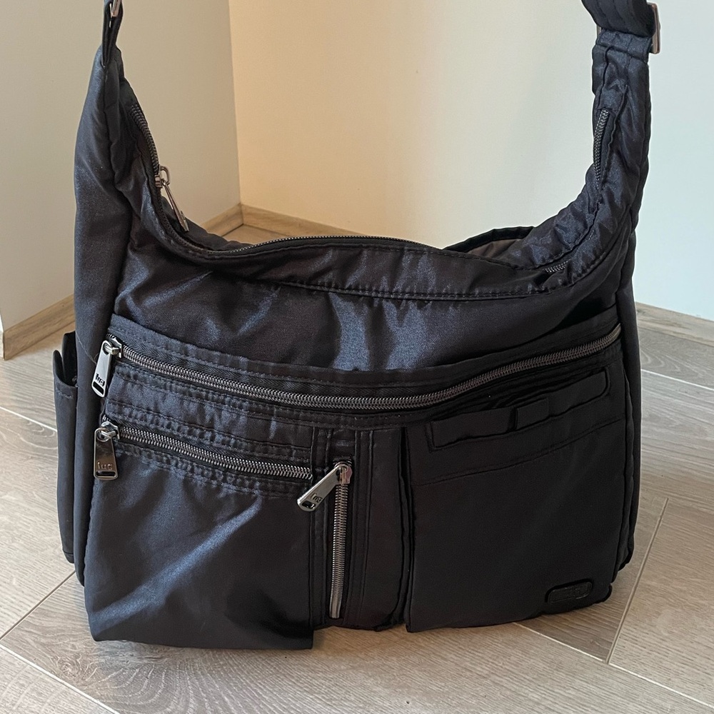 EUC Lug Double Dutch in Shimmer Black